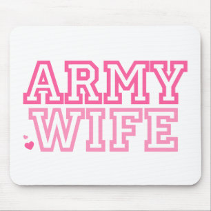 Mousepad Esposa do exército (rosa)