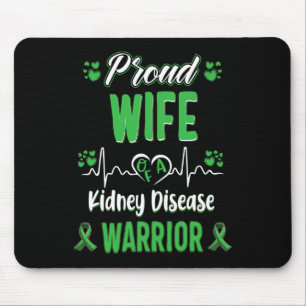 Mousepad Esposa Doença Renal Guerreira Sensibilização Fita