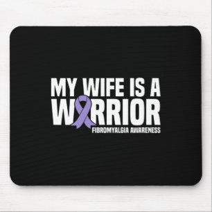 Mousepad Esposa é guerreira Fibromialgia Consciência