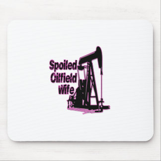 Mousepad Esposa estragada rosa do campo petrolífero