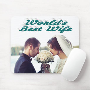 Mousepad Esposa Foto verde