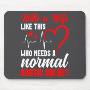 Mousepad Esposa Guerreira da Válvula Aórtica Cirurgia Cardí