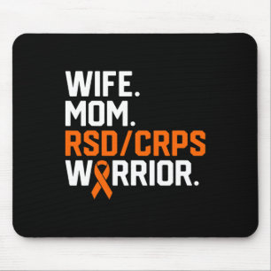 Mousepad Esposa Mãe RSD Guerreiro de CRPS Sensibilização pa