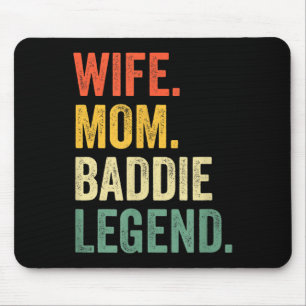 Mousepad Esposa mãe vilã lenda engraçado dia das mães fofo