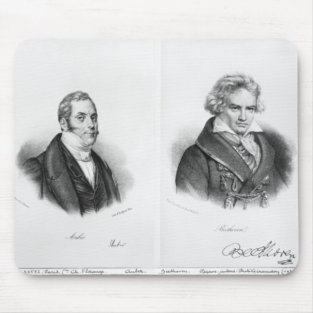 Mousepad Esprit Auber e Ludwig van Beethoven (Frente)