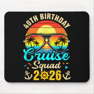 Mousepad esquadra de cruzeiro de aniversário de 40 anos 202