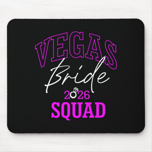 Mousepad Esquadra de Noivas de Vegas 2026 Casadas em Vegas (Frente)
