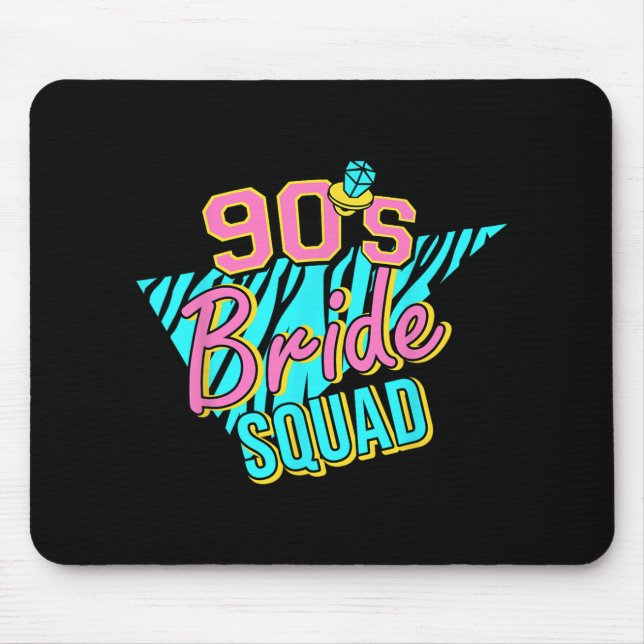 Mousepad Esquadra de Noivas dos Anos 90 Damas de Honra Retr (Frente)