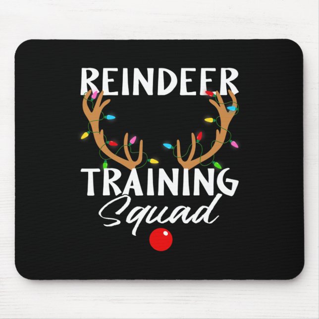 Mousepad Esquadra de Treinamento de Cantora de Reindeer em  (Frente)