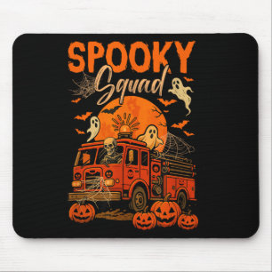 Mousepad Esquadrão Assustador de Halloween Esqueleto Dirigi