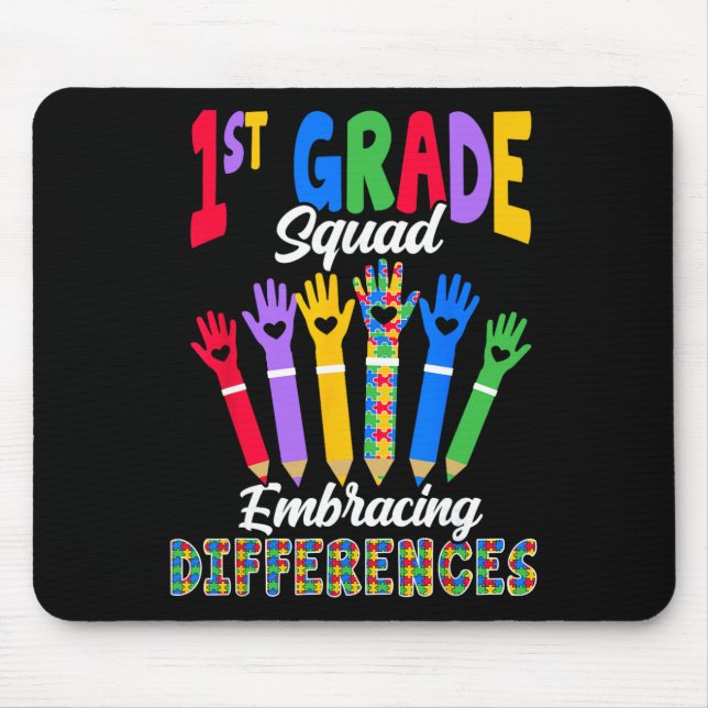 Mousepad Esquadrão da 1ª Série Abraçando Diferenças - Profe (Frente)