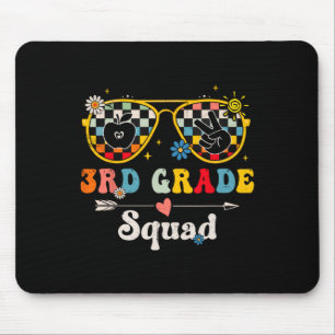 Mousepad Esquadrão da 3ª Série Fofo Groovy Professor Aluno