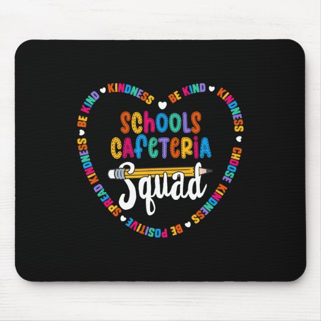 Mousepad Esquadrão da Cantina Escolar De Volta à Escola Fel (Frente)