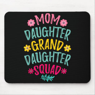 Mousepad Esquadrão da mãe filha neta mãe correspondente