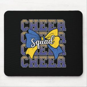Mousepad Esquadrão de Animadoras Azul Amarelo Divertido Che