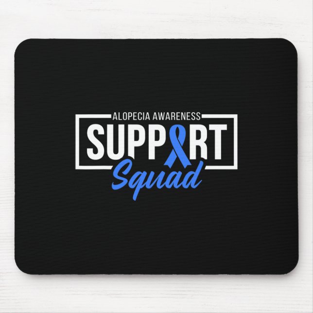 Mousepad Esquadrão de Apoio à Consciência Alopecia Visto Bl (Frente)