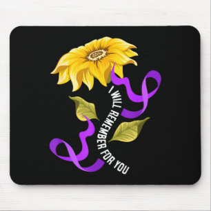 Mousepad Esquadrão de apoio à conscientização sobre Alzheim