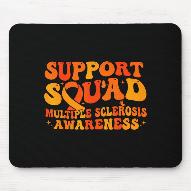 Mousepad Esquadrão de apoio à conscientização sobre esclero (Frente)
