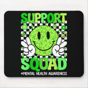Mousepad Esquadrão de apoio à conscientização sobre saúde m