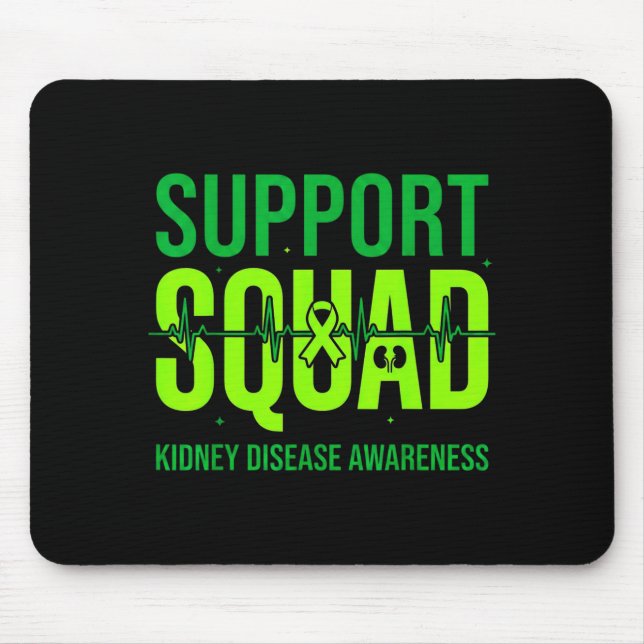 Mousepad Esquadrão de Apoio à Doença Renal Faixa Verde (Frente)