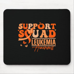 Mousepad Esquadrão de Apoio Fita Laranja Leucemia Câncer de