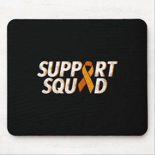 Mousepad Esquadrão de Apoio Fita Laranja Leucemia Câncer de