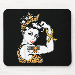 Mousepad Esquadrão de Apoio Laço Laranja Esclerose Múltipla