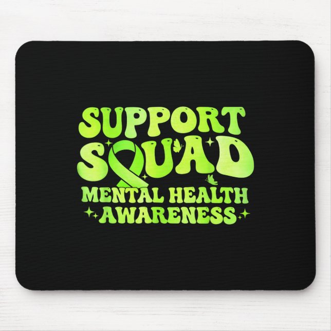 Mousepad Esquadrão de Apoio Mês de Conscientização sobre Sa (Frente)