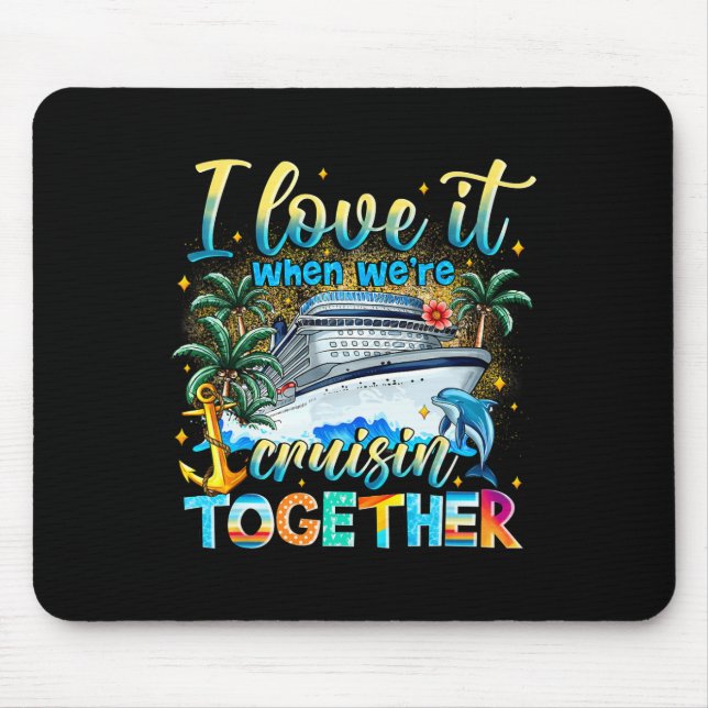 Mousepad Esquadrão de Cruzeiro Presente de Férias de Verão  (Frente)