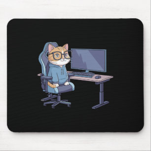 Mousepad Esquadrão de Gato Gamer Meme Divertido