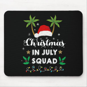 Mousepad Esquadrão de Natal Em Julho Divertido Verão Xmas P