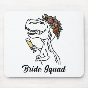Mousepad Esquadrão de Noivas Dinossauro Damas de Honra Fest