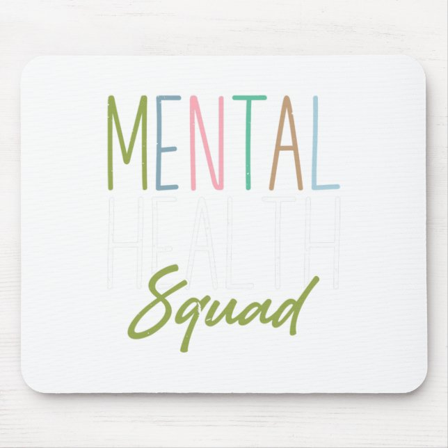 Mousepad Esquadrão de Saúde Conscientização sobre Saúde Men (Frente)