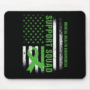 Mousepad Esquadrão de Saúde Mental Sensibilizar-nos Sinaliz