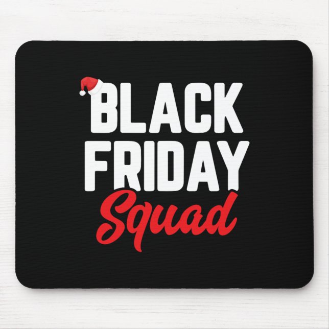 Mousepad Esquadrão de sexta-feira negro comprando família e (Frente)