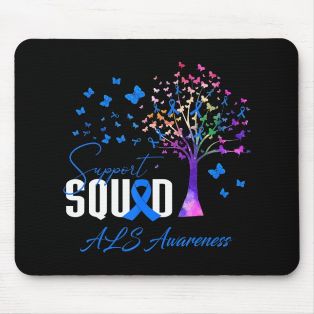 Mousepad Esquadrão De Suporte Para Sensibilização Do Als (Frente)