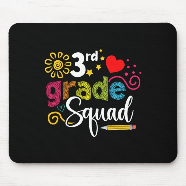 Mousepad Esquadrão De Volta Para Crianças De Professores Da (Frente)