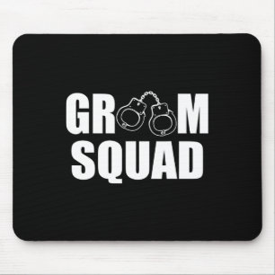 Mousepad Esquadrão do Noivo Acompanhantes do Noivo Anel Fes