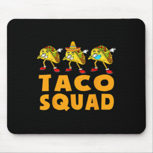 Mousepad Esquadrão Engraçado Taco Bonito Comida Mexicano Pr