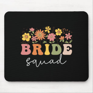 Mousepad Esquadrão Floral da Noiva Casamento de Flores Silv