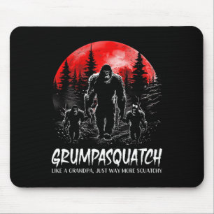 Mousepad Esquadrão Funny Bigfoot Pai Sasquatch Yeti Pai D