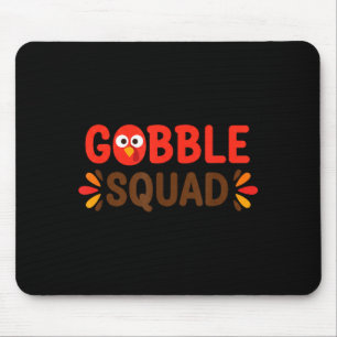 Mousepad Esquadrão Gobble Dia de Ação de Graças Peru Senhor