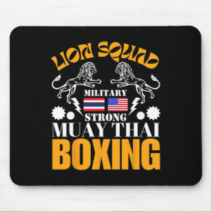 Mousepad Esquadrão Leão Tailândia Kickboxing Muay Thai Mma