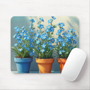Mousepad Esqueça-me de Potes de Flor