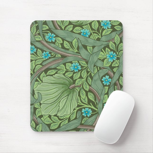 Mousepad Esqueça-me-Nots, Wallpaper de William Morris (Com mouse)