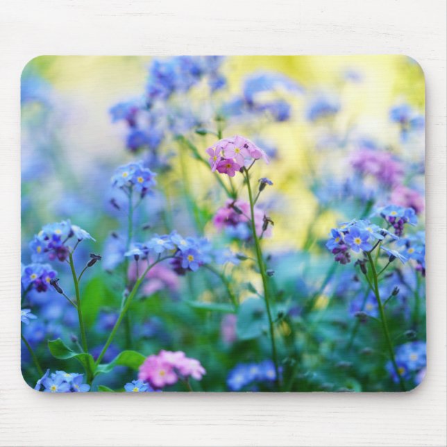 Mousepad Esqueçam-me-não-flores (Frente)