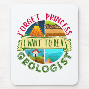 Mousepad Esquece a Princesa que quero ser geóloga Geologia