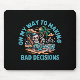 Mousepad Esqueleto a Caminho de Tomar Más Decisões