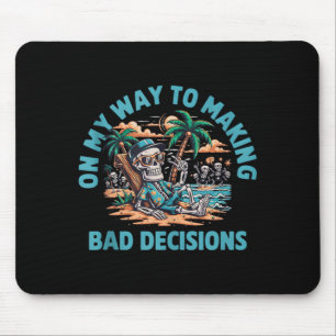 Mousepad Esqueleto a Caminho de Tomar Más Decisões