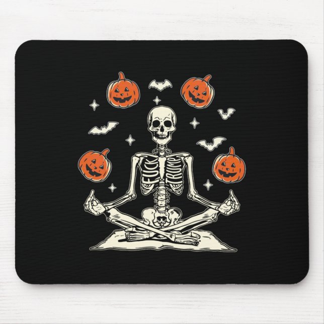 Mousepad Esqueleto Anti Trump Halloween Manga Longa  (Frente)